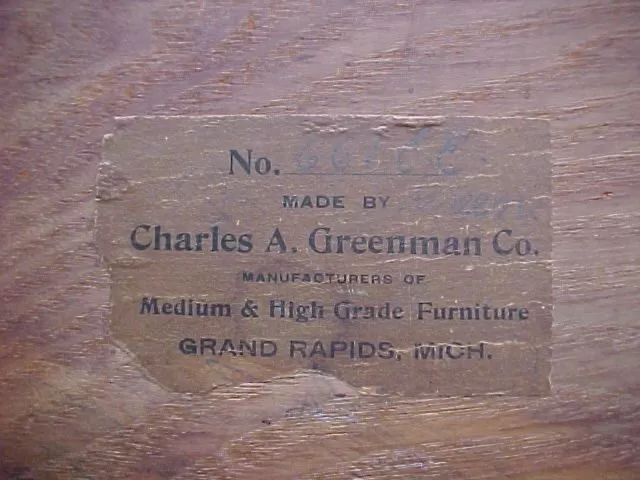 Greenman, Charles, (Grand Rapids Wood Carving Company)
