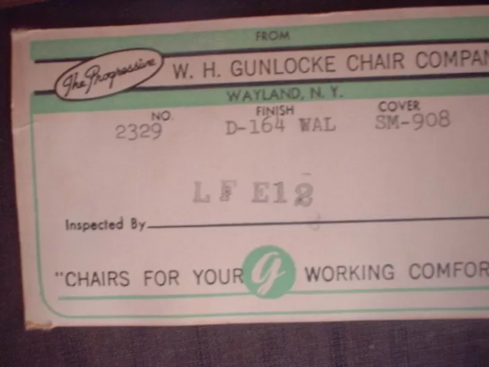 Gunlocke, W. H., Chair Company
